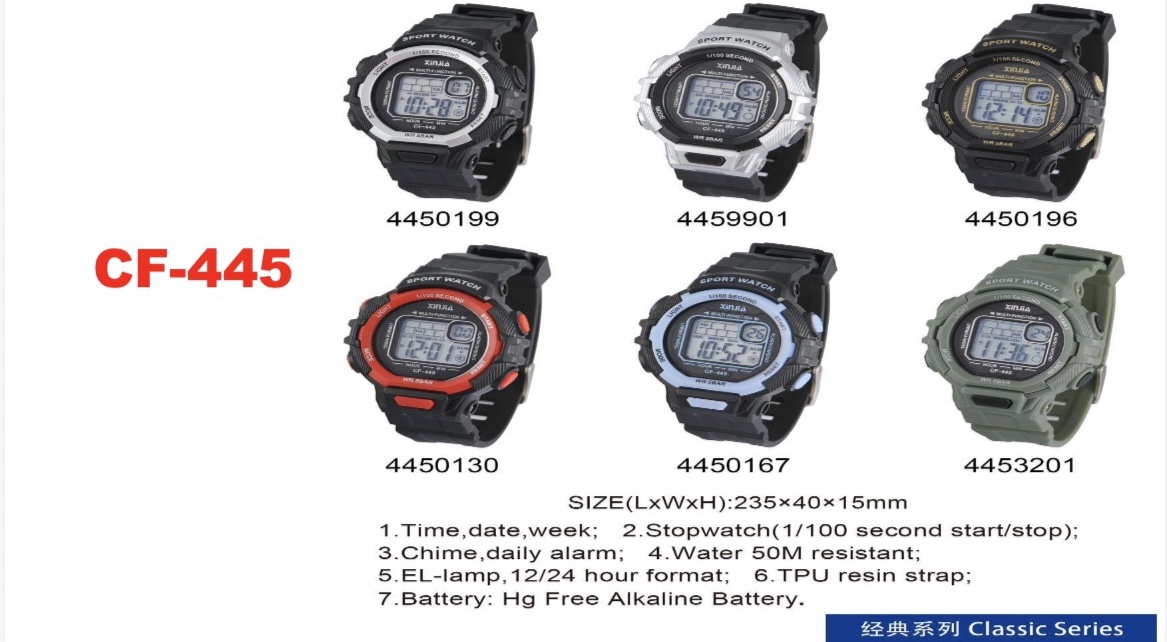 RELOJ XINJA DIGITAL. CF-445