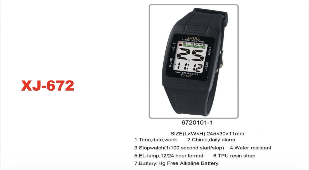 RELOJ XINJA DIGITAL. XJ-672