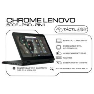 LAPTOP CHROME LENOVO. 500E-2ND-2IN1