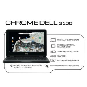 LAPTOP CHROME DELL. 3100