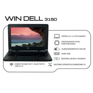 LAPTOP WIN DELL. 3150