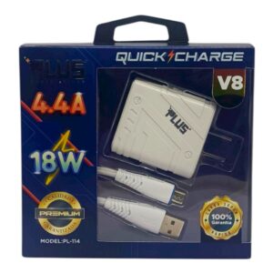 CARGADOR CARGARAPIDA 18W PLUS. PL-114V