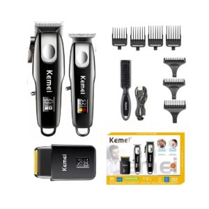 COMBO MÁQUINAS DE AFEITAR KEMEI 3 EN 1. KM-8531